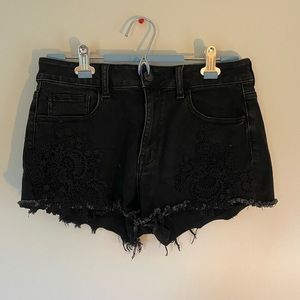 High waisted jean shorts American eagle Size 10
